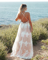 Robe longue Antonia - Blanche
